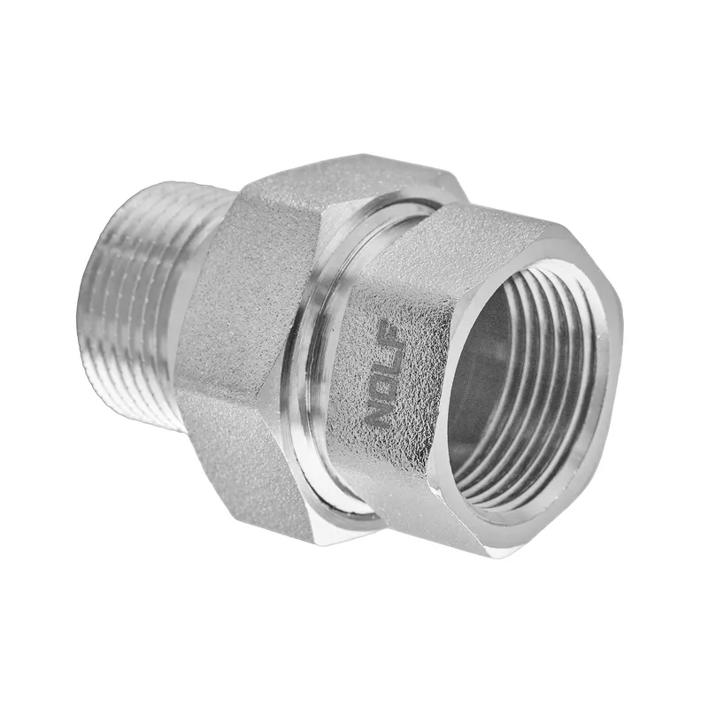 Згін американка Nolf NFC.511-08 — 3/4" прямий нікельований (NF3231), фото 1