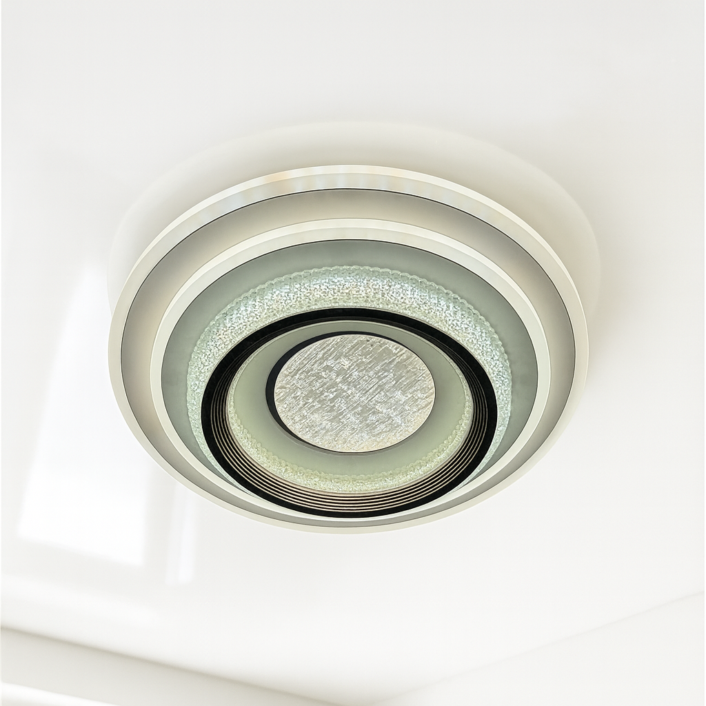 Стельова кругла люстра Linisoln W м² колір Білий 12505-30 Білий, фото 1