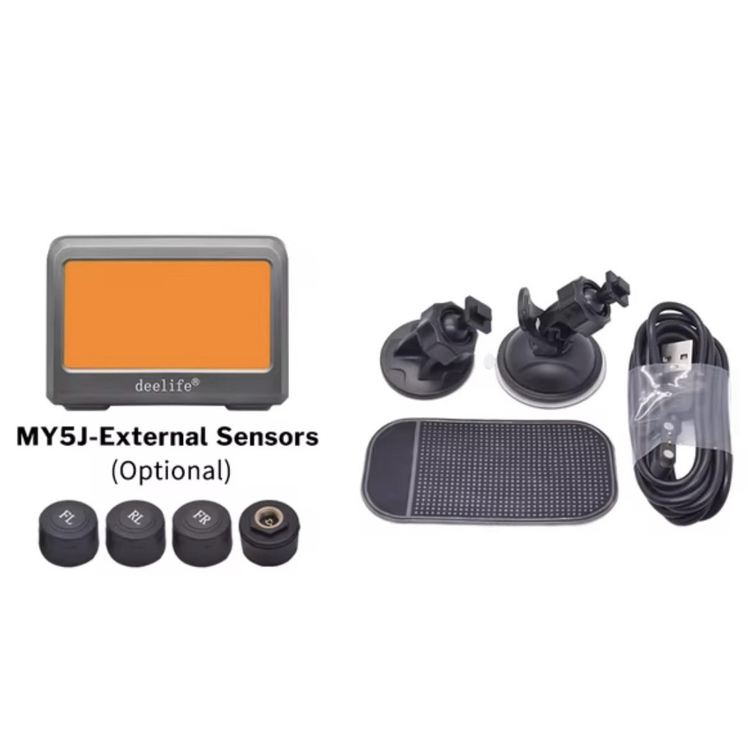 TPMS Зовнішні датчики тиску в шинах з килимком/тримачем для екрану (4 шт) MY5J-EX-UA, фото 1