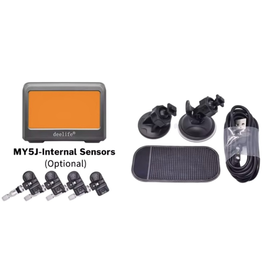 TPMS Система контролю тиску в шинах з килимком/утримувачем для екрану (внутрішні датчики 4 шт) MY5J-IN-UA, фото 1