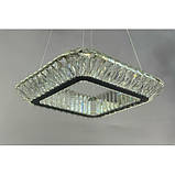 Кришталева квадратна підвісна люстра 9618-50*50, фото 3