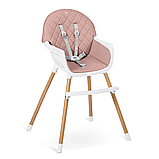 Стільчик для годування Nukido Lilo 63 х 64 х 93 см - рожево-білий, фото 5