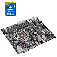 Комплект: Материнська плата ECS Elitegroup H61H2-M6 V1.0 / LGA1155 / Intel Core i5-3550 (4 ядра по 3.3 - 3.7 GHz) / 8 GB DDR3 /