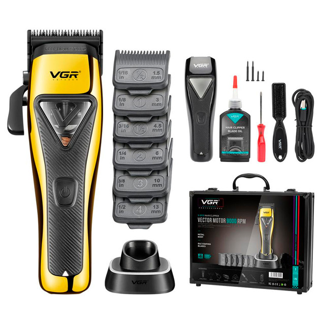 Акумуляторна машинка для стрижки з мотором 9000 об/хв XPRO VGR V-015 (44951- V-01_2730), фото 1