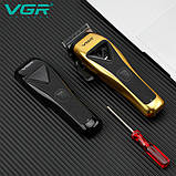 Акумуляторна машинка для стрижки з мотором 9000 об/хв XPRO VGR V-015 (44951- V-01_2730), фото 4