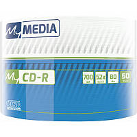 CD-R MyMedia (69206) 700MB 52x Wrap 50 шт. Full Printable без шпинделя