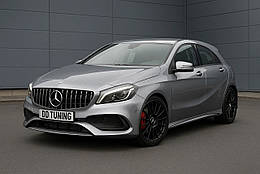 Передня решітка GT для Mercedes A-сlass W176 (2012-2015) ABS-пластик