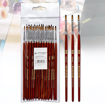 Художній плоский пензлик нейлон 2301 CHNS №1 Упаковка 25 шт.