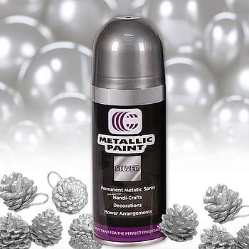 Аерозольна спрей фарба глянець 250 мл Срібна 1 шт.