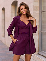 Костюми ISSA PLUS 15273 S темно-бордовий