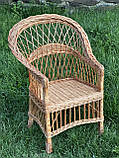 Крісло плетене з лози. Арт: 1344, фото 2