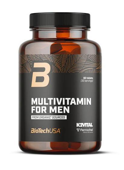 Вітаміни для чоловіків Bio Tech MULTIVITAMIN FOR MEN Organic Sources 60 таблеток, фото 1