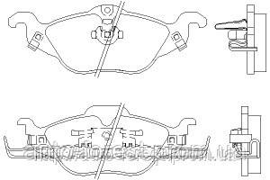 Колодки передні OPEL Astra G.Zafira PROFIT
