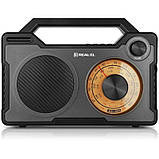 Радіоприймач REAL-EL X-703 Black Акумулятор DS, фото 3