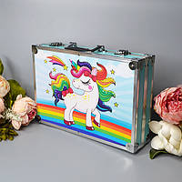 Валіза з малюнком, Художній набір для дітей у валізці, Подарунковий набір для малювання у валізі,