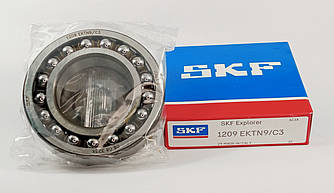 Підшипник 1209-EKTN9-С3 SKF (1209-K) розміри: 45*85*19 кульковий сферичний