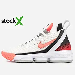 0387 LeBron 16 White Pink 36
