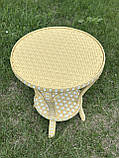Стіл плетений кофейний із лози. Арт:5703, фото 4