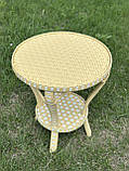 Стіл плетений кофейний із лози. Арт:5703, фото 5