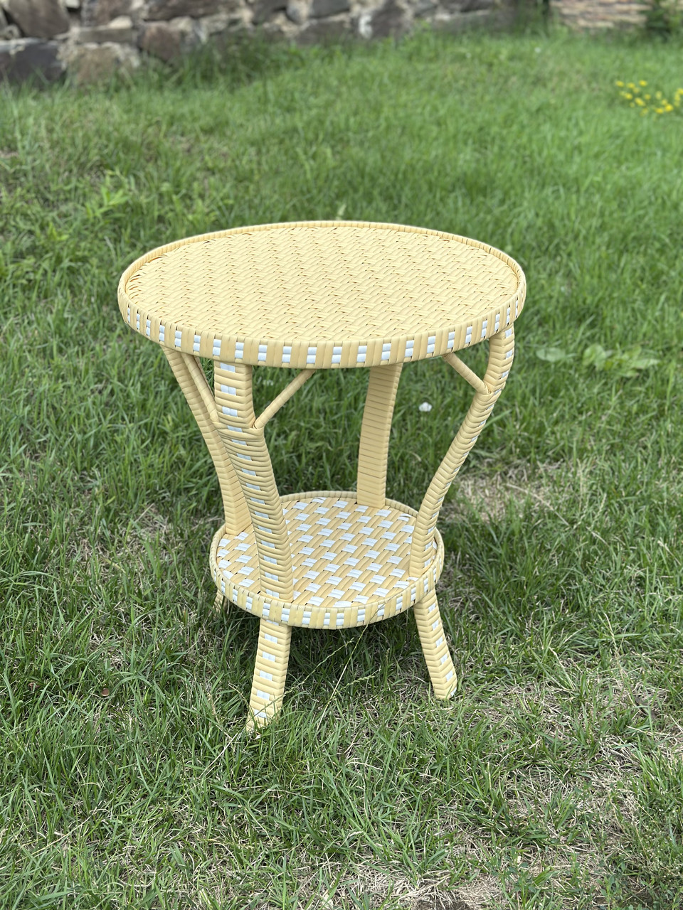 Стіл плетений кофейний із лози. Арт:5703, фото 1