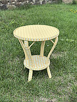 Стіл плетений кофейний із лози. Арт:5703