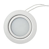 Світильник світлодіодний врізний 3Вт круглий білий 4500К нейтральний білий