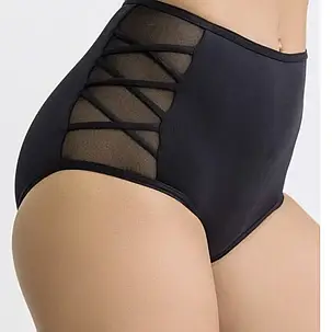 Плавки женские Sisianna 5712-5 черный (В НАЛИЧИИ ТОЛЬКО 44 46 48 50 52 УКР р-ры), фото 1