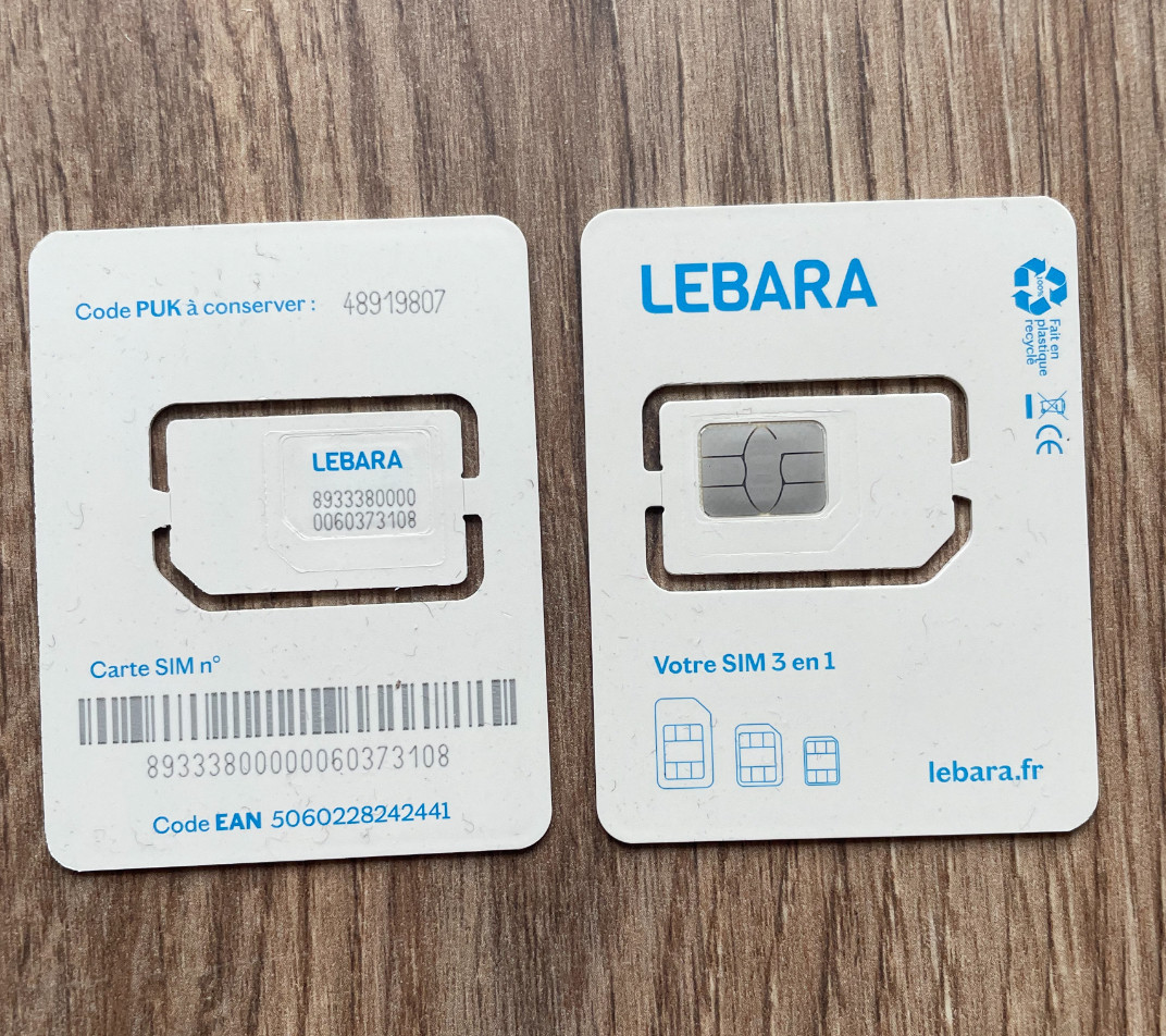 🇫🇷Французські сім карти Lebara, фото 1