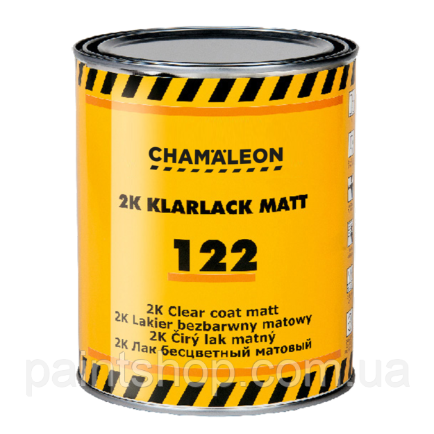 Лак акриловий матовий Chamaleon 2К HS Klarlack 122 1 л, фото 1