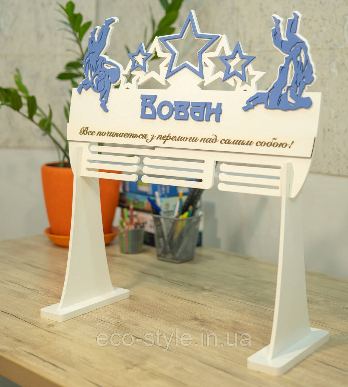 Медальниця на підставці з дзюдо. Вішалка для медалей боротьба. Медальниця для борця. Тримач для медалей, фото 1