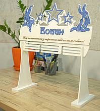 Медальниця на підставці з дзюдо. Вішалка для медалей боротьба. Медальниця для борця. Тримач для медалей