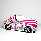 Ліжко машина Принцеса Еліт КОМПЛЕКТ з матрацом, дитяче ліжко авто з вбудованим матрацом Спорт, фото 3