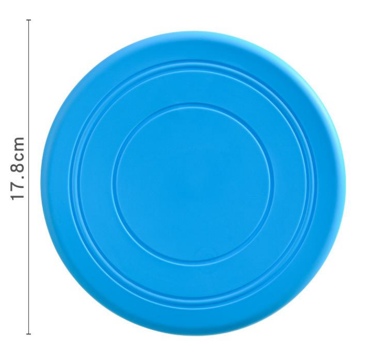 Силіконова фрізбі іграшка для собак 17.8 см(синій), фото 1
