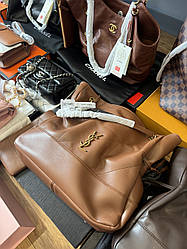 Saint Laurent Jamie Shopping in Lambskin Camel 30x28