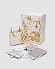 💎 Christian Dior Micro Lady Dior Bag White 12 х 11 х 3.5 см, фото 4