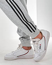 Спортивний костюм Adidas весна осінь, чоловічий спорт- костюм Адідас із капюшоном сірий, фото 5