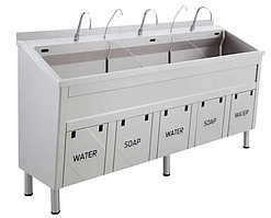 Потрійна хірургічна мийка Uzumcu 10800 із нержавіючої сталі