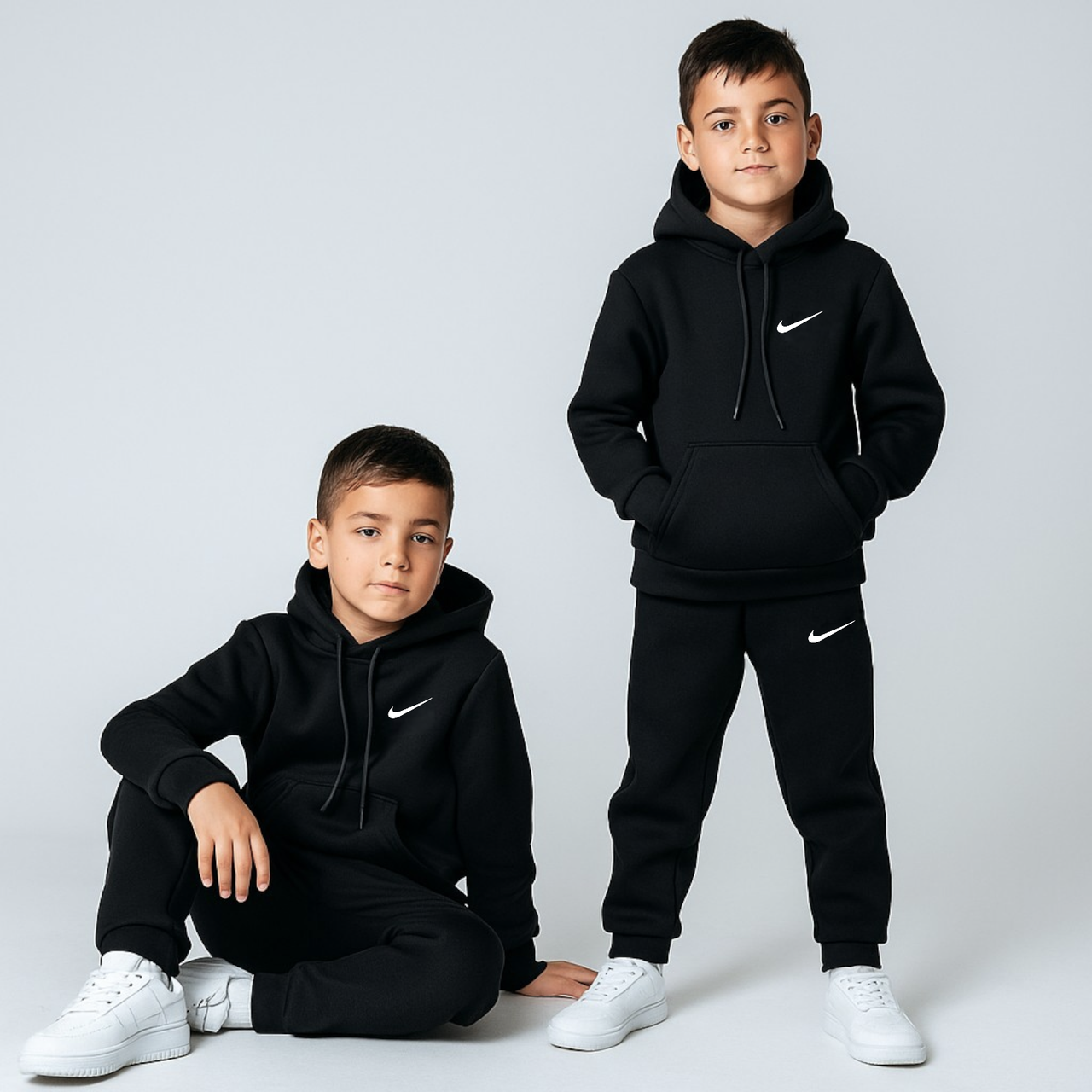 Теплий Костюм на флісі для хлопчика 98-104 см 003326 Туреччина Чорний