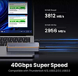Ugreen SSD карман M2 NVME 40Gbps USB 4.0 (CM642), фото 3