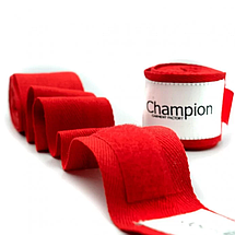 Боксерські бинти Champion 2.5 м червоні, захист під час тренувань, GF09058, фото 3