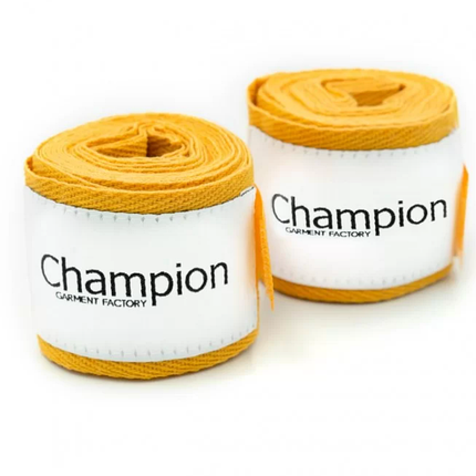 Боксерські бинти Champion 2.5 м жовті, захист під час тренувань, GF09065, фото 2