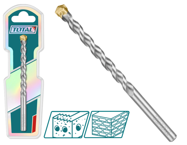 Акс.інстр TOTAL TAC261015 свердло по бетону 10x150мм  TZP116, фото 1