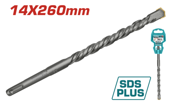 Акс.інстр TOTAL TAC311403 бур SDS plus 14x260мм TZP112, фото 1