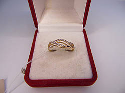 Золоте жіноче кільце. Розмір 18,2