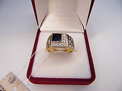 Золота печатка, кільце, персня. Розмір 18,5