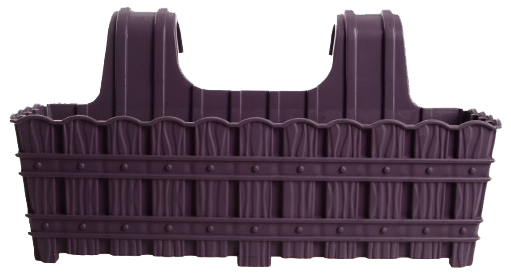 Горщик для квітів VIOLET HOUSE 1061 BAMBOO PURPLE на поручні 50 см, фото 1