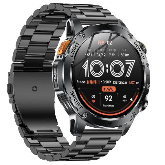 Розумний наручний годинник Smart Power Ultra Steel (2 ремінці) Чорний, фото 1