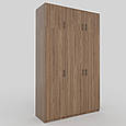Шафа для одягу розпашна "Дуэт" 1950x1500x520мм Дуб Родос темний, фото 4