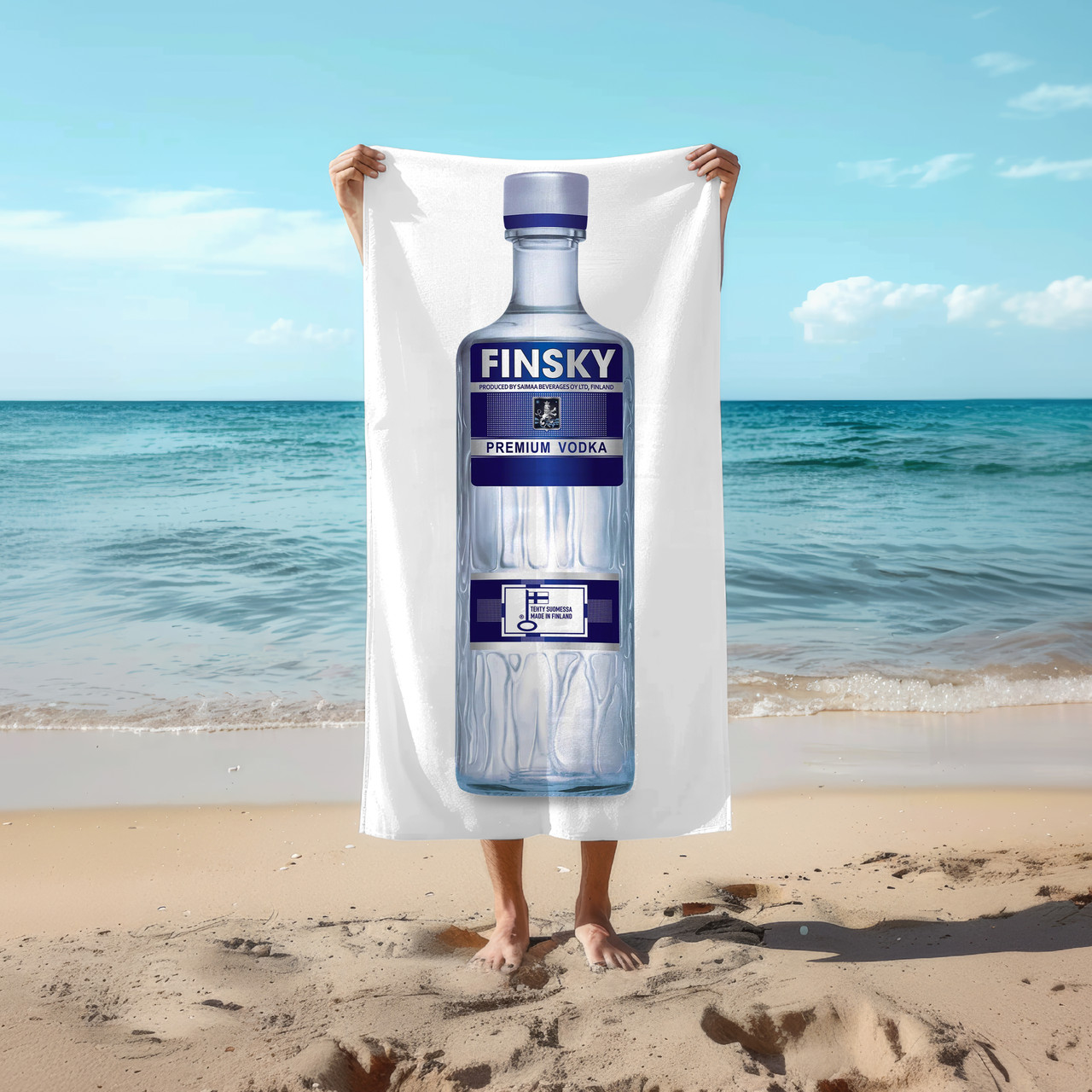 Рушник 78*140 см Горілка Finsky Premium, 0,5л