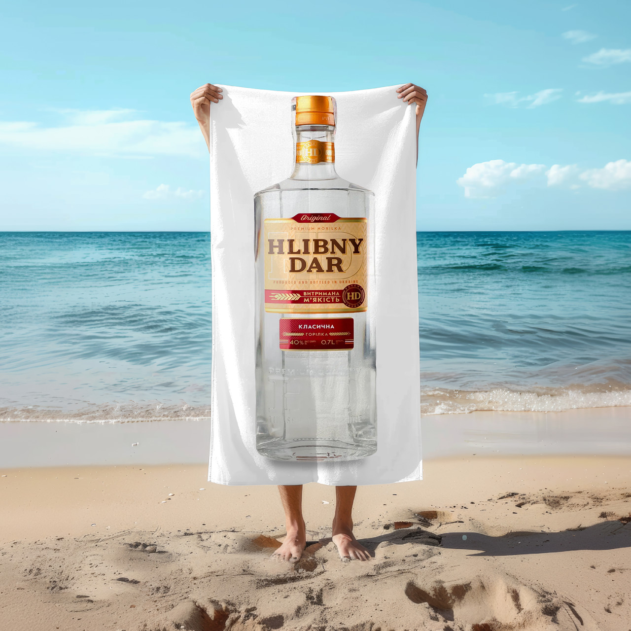 Рушник 78*140 см Горілка «Хлібний Дар» «Класична», 0,7л